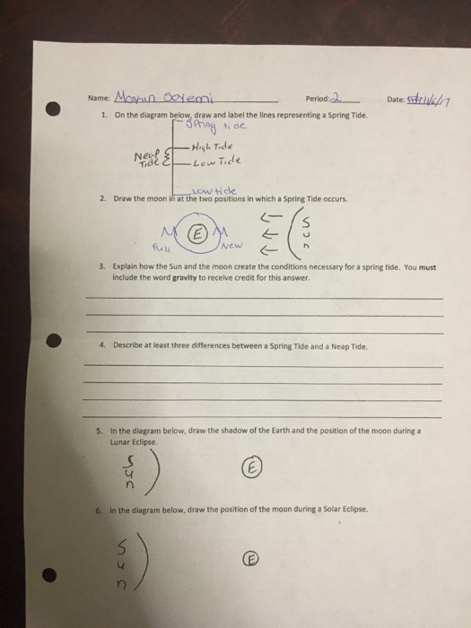 Solved Perioddat Al Name 1 On The Diagram Below Draw A Chegg Com