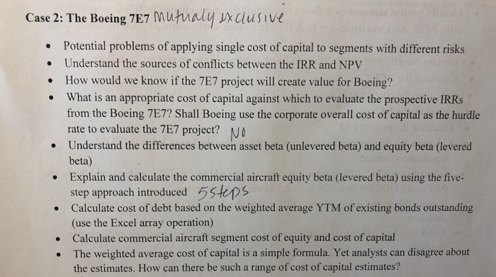 Boeing 7e7 case study solution image
