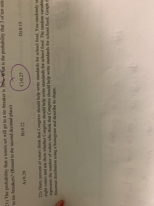 Solved Question 2 5 pts The probability that a tennis set