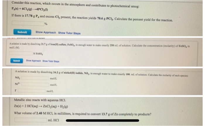 Solved Consider This Reaction Which Occurs In The Atmosp Chegg Com