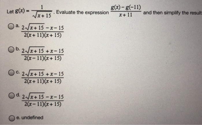 Solved Let G X X 3 Evaluate The Expression R 11 And T Chegg Com