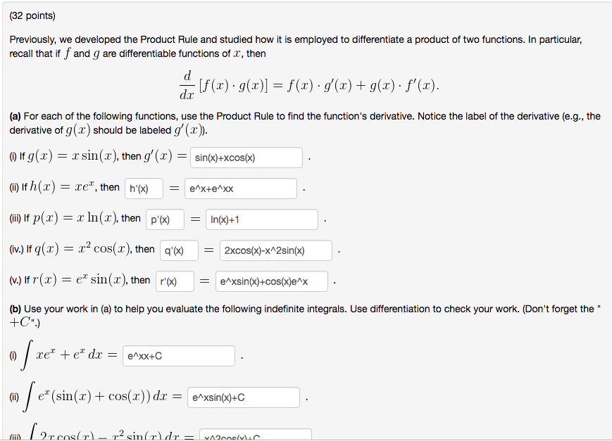 Solved 32 Points Previously We Developed The Product R Chegg Com