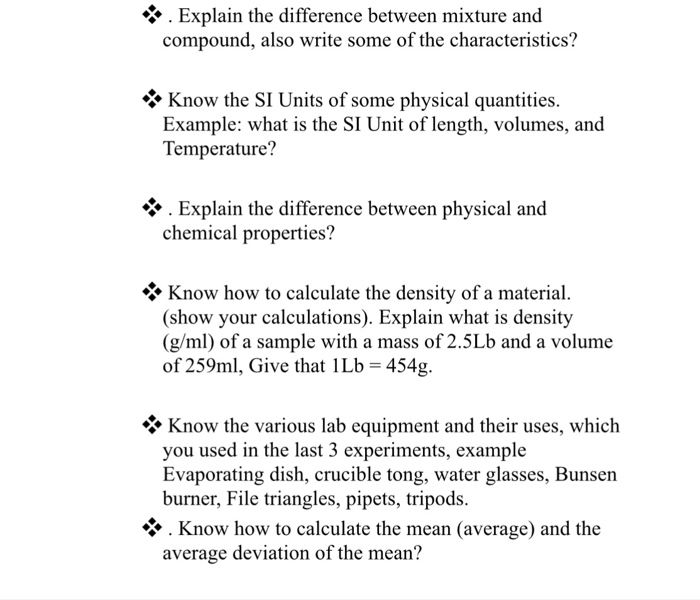 Difference between Mixture and Compound