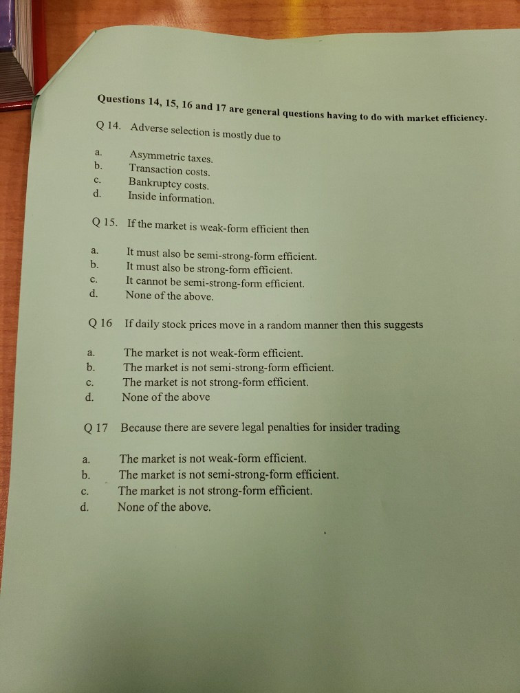 ... General 17 Questions Solved: To 15, Do Are Having And 16 W