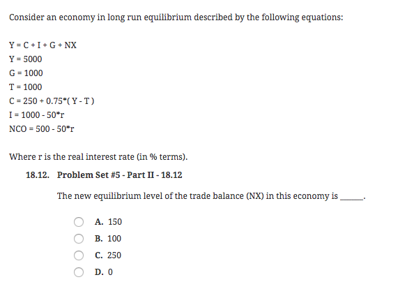 Solved Consider An Economy In Long Run Equilibrium Descri Chegg Com