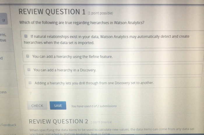 Solved: REVIEW QUESTION 1 (L Point Possblel Which Of The F ...
