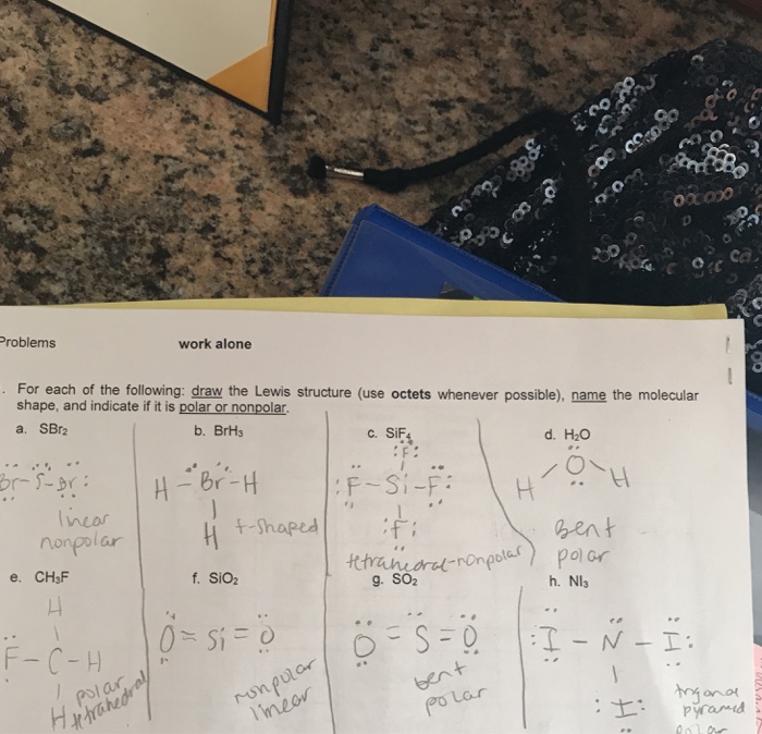 Solved Name These Molecules As Polar And Nonpolar And Ple Chegg Com
