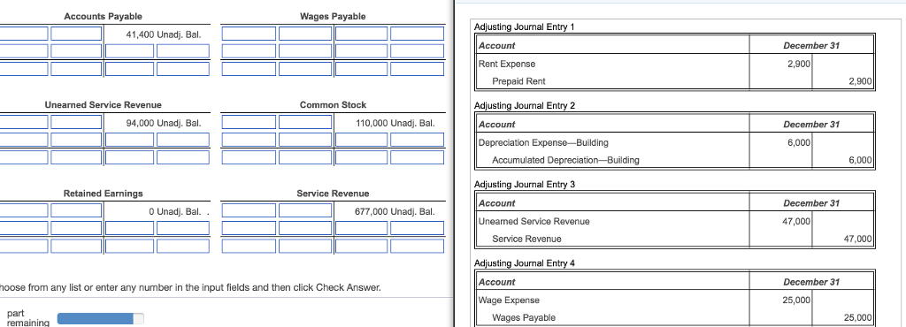 Wage Expense Utilities Expense Adjusting Journal | Chegg.com