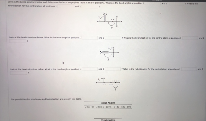 How To Determine Bond Angles For Hybridization