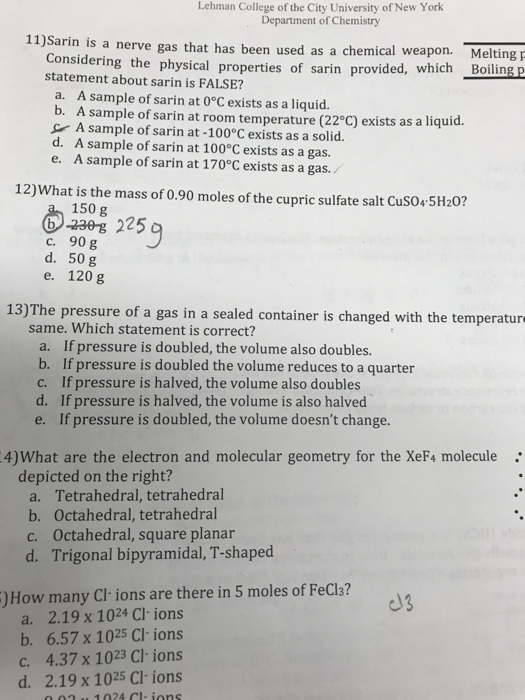 Bluedoorlabs Chemistry Answers 45 Pages Chem Lab Exam Sc 1 St
