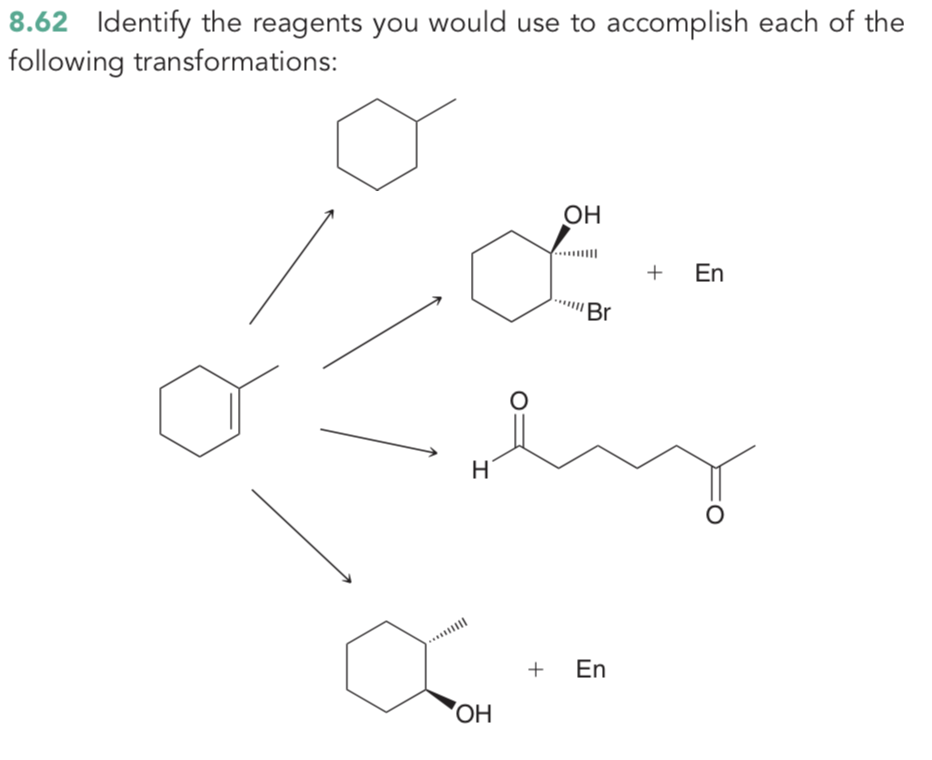 Solved 8.62 Identify The Reagents You Would Use To