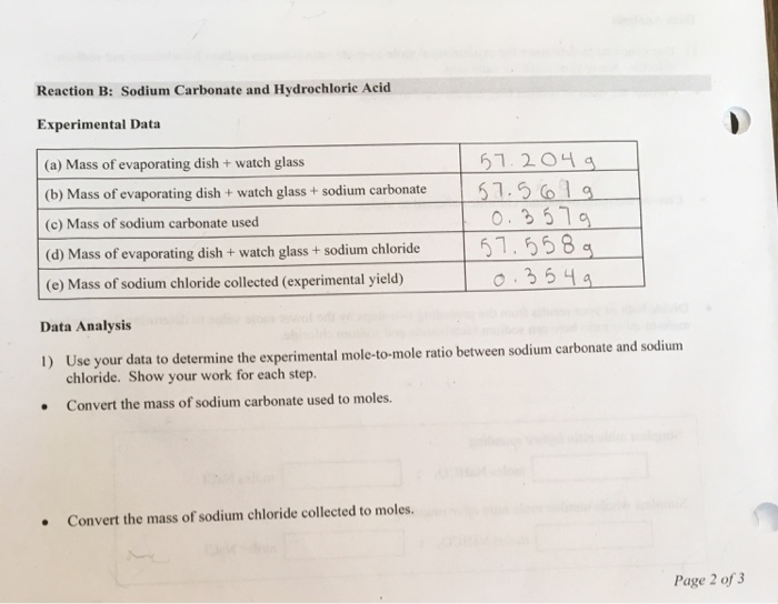 Solved E The Balanced Equation For The Reaction Between Chegg Com