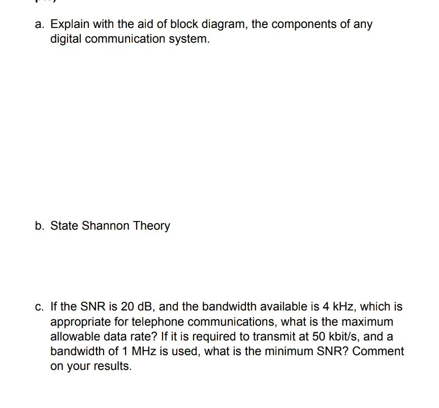 Solved A Explain With The Aid Of Block Diagram The Comp