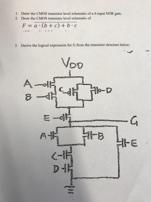 Cmos Transistor Level Schematic