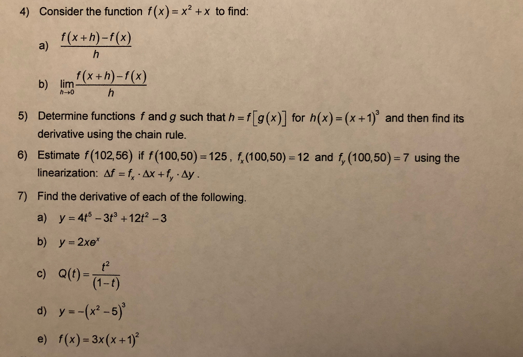Solved 4 Consider The Function F X X X To Find Axb Chegg Com