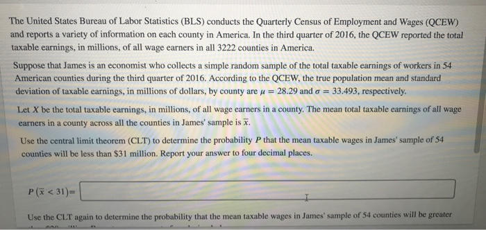 Solved The United States Bureau Of Labor Statistics Bls