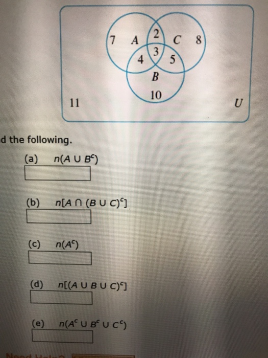 7 A C 8 45 10 D The Following A N A U B B N Chegg Com