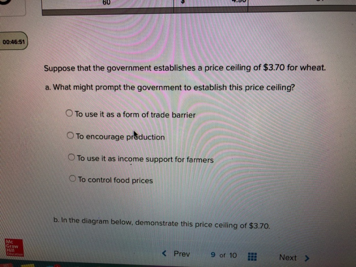 Solved 9 Suppose The Total Demand For Wheat And The Total