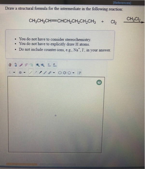 Solved Draw A Structural Formula For The Intermediate M T