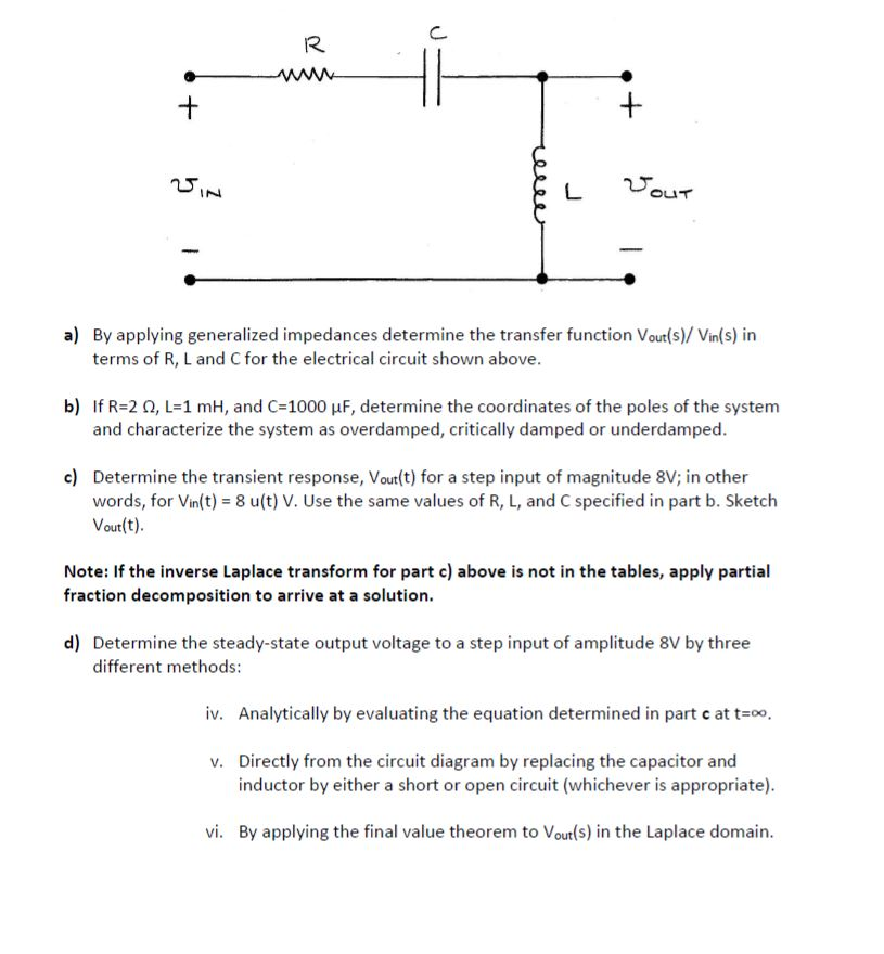 Solved In A By Applying Generalized Impedances Determine Chegg Com