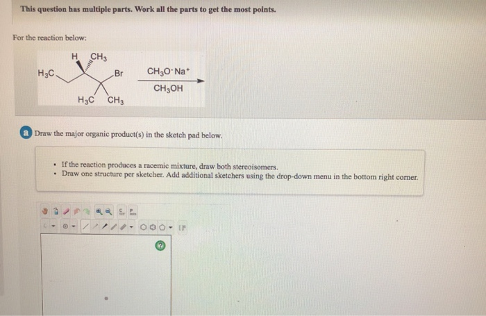 Solved For The Reaction Below Br A Draw The Major Organic Chegg Com