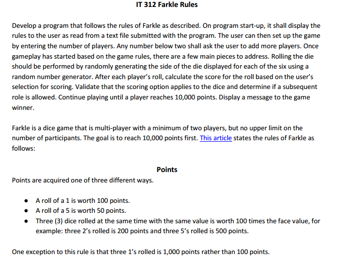 Guidelines toward farkle graphic about Farkle Instructions Printable titled Guidance towards farkle