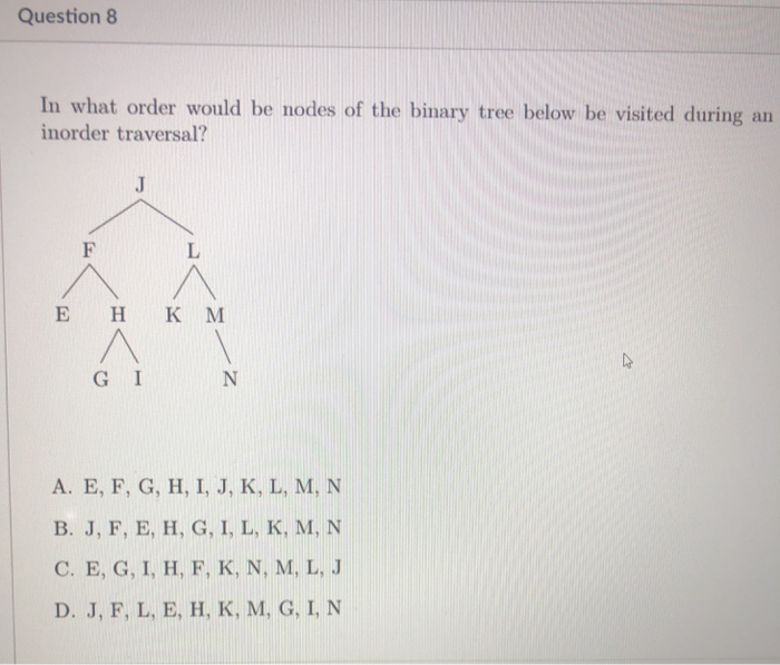 Solved D Question 6 How Many Leaves Are In A Full Binary Chegg Com