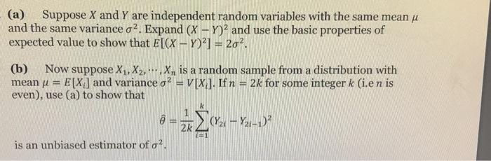 Solved A Suppose X And Y Are Independent Random Variabl Chegg Com