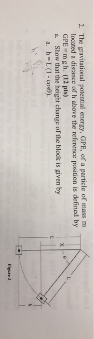 2 The Gravitational Potential Energy Gpe Of A Chegg Com