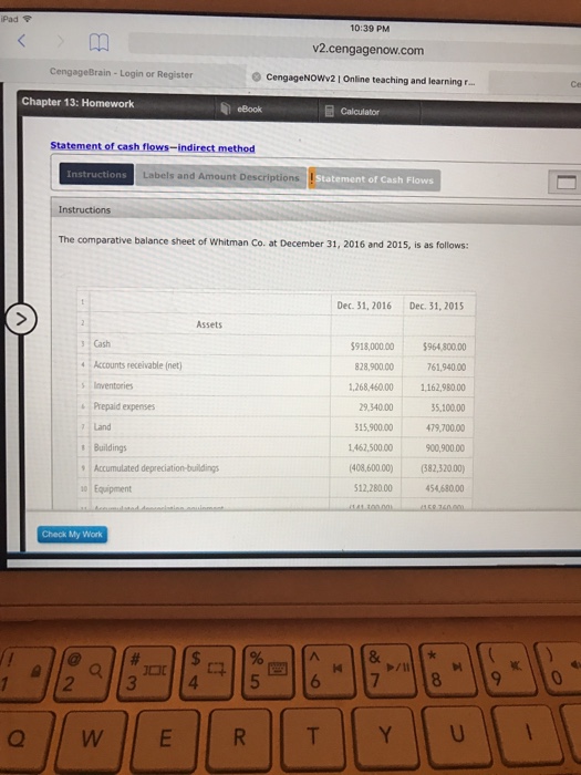 Cengage dashboard image