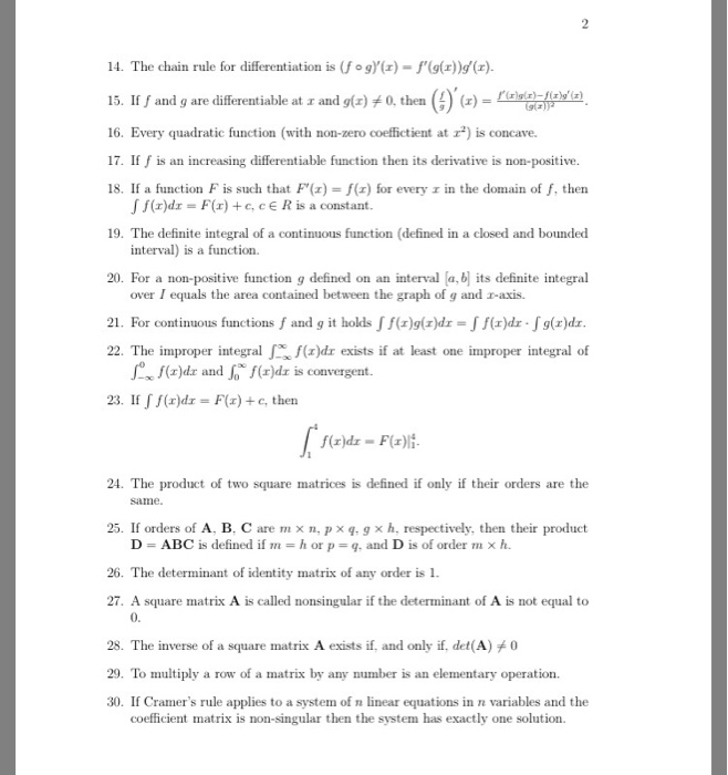 Solved The Chain Rule For Differentiation Is F Composite Chegg Com