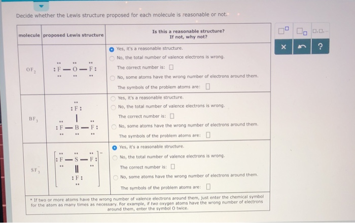 Solved Decide Whether The Lewis Structure Proposed For Ea Chegg Com