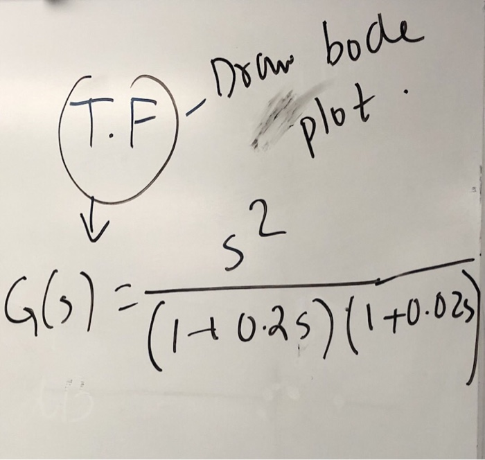 Solved De Bode Plot 025 1 Os Chegg Com
