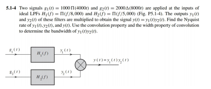 Solved 3.4-3 Signals g1 (t) = 10³e-1000tu(t) and g2 (t) =