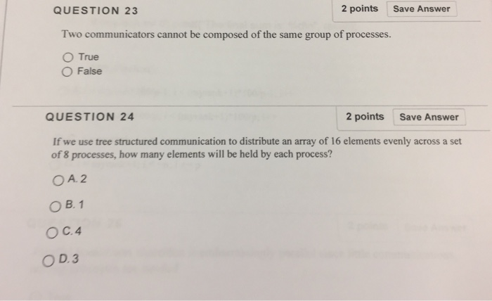 Solved Question 19 2 Points Save Answer The Barnes Hut Al