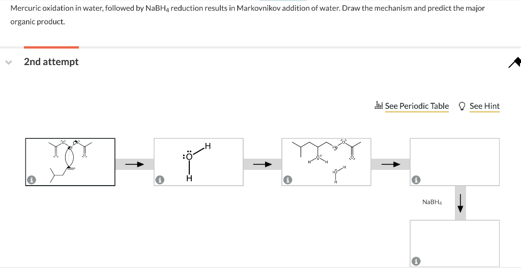 Solved Mercuric Oxidation In Water Followed By Nabh4 Chegg Com