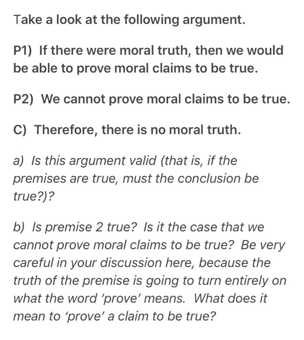 There Is No Moral Truth