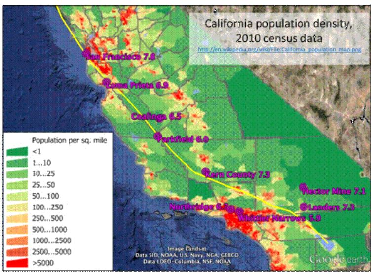california population density map Solved This Map Shows The Population Density Map Of Calif california population density map