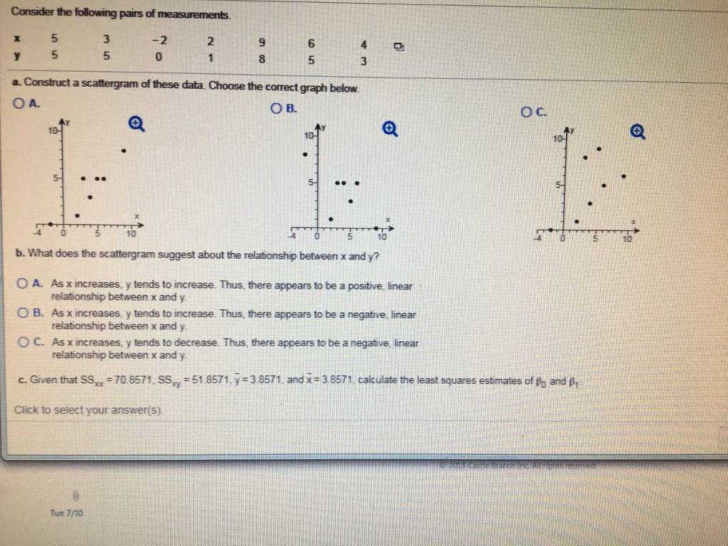 Solved Consider The Following Pairs Of Measurements 5 5 3 2 Chegg Com