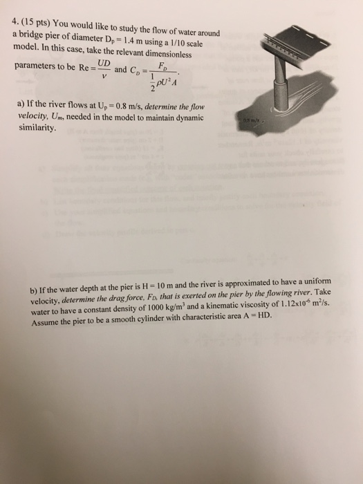 Solved 4 15 Pts You Would Like To Study The Flow Of Wa