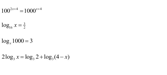 Solved 1002x 4 1000 4 Log 1000 3 2 Log X Log 2 L