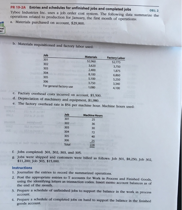 help accounting homework problem 19 2a