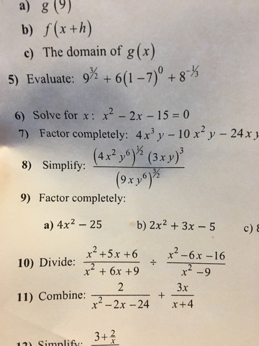 Evaluate 9 3 2 6 1 7 0 8 1 3 Solve For X Chegg Com