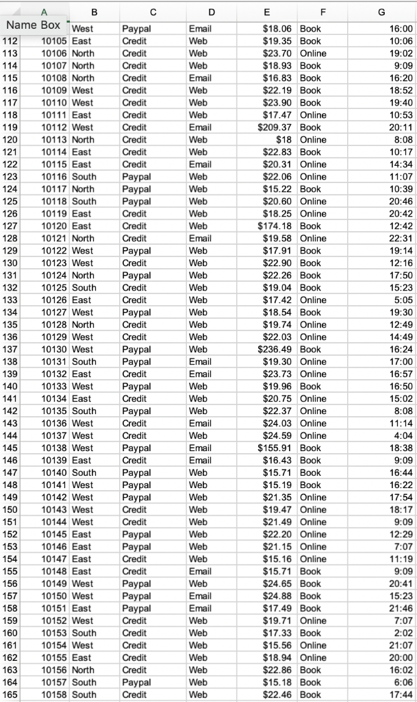 Name Box West 10105 East 10106 North $18.06 Book $19.35 Book $18.93 Book $16.83 Book $22.19 Book $23.90 Book 15 10108 North 1