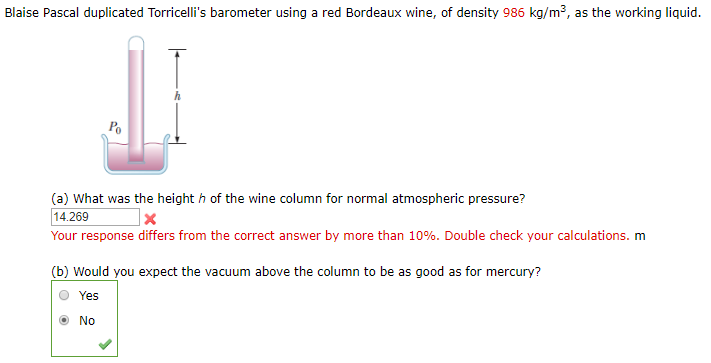 Solved A Calculate The Absolute Pressure At The Bottom Of Chegg Com