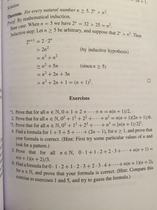 Solved Solution Corem For Every Natural Number N5 2 N2 Chegg Com