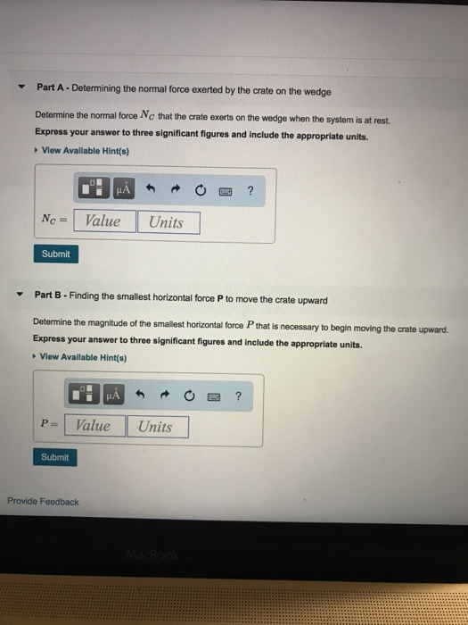 Solved Learning Goal Part A C To Use The Equations Of Chegg Com