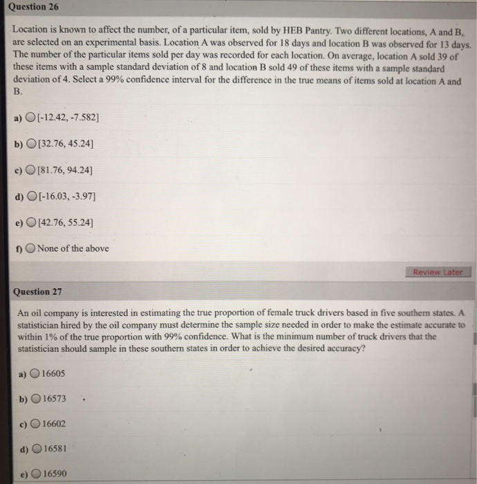 Solved Question 26 Location Is Known To Affect The Number