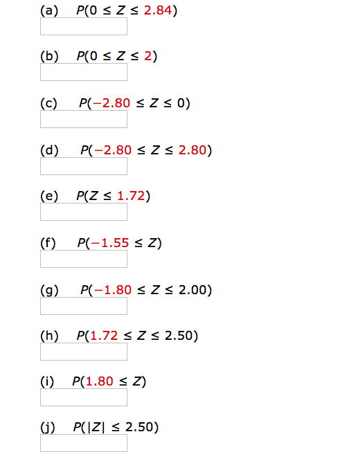 Solved Let Z Be A Standard Normal Random Variable And Cal Chegg Com