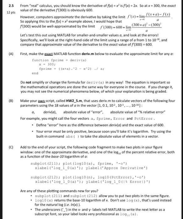 Calculus on X: Here's some concepts of features that we need in